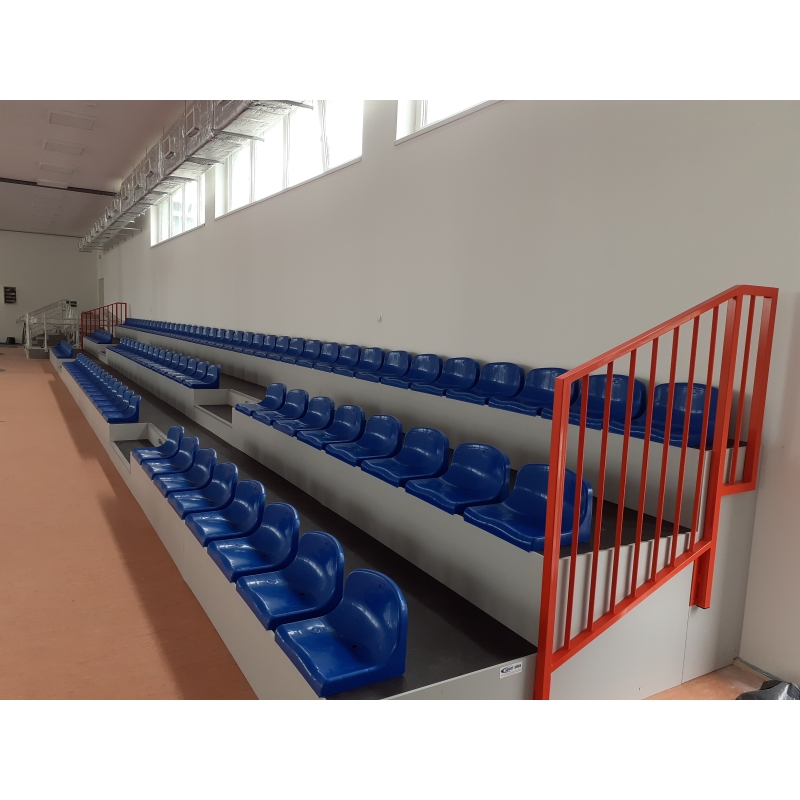 Fixed grandstand with plastic seats and podium - type TWZ