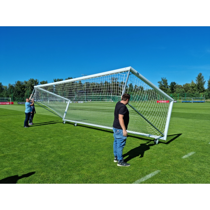 Fußballtore 7,32 x 2,44m mobil mit Rädern