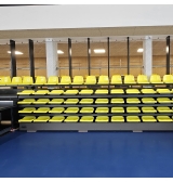 Teleskopische Klapptribünen TT-BETA-PN, Kunststoffsitze