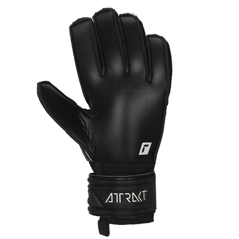 Reusch Attrakt Solid goalkeeper gloves, black color