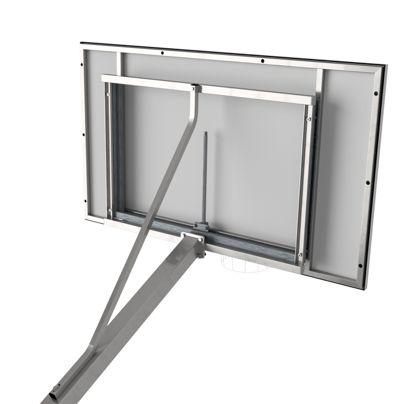 Height adjustment mechanism of the board 90 x 120 cm - galvanized