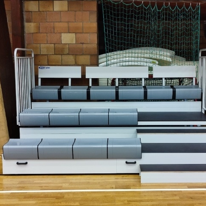 Teleskopische Klapptribüne TT-BETA-LV, Sitzbank VERSO