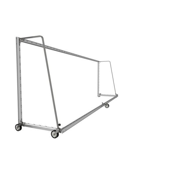 Soccer goals 7.32 x 2.44, aluminum, mobile with 5 wheels