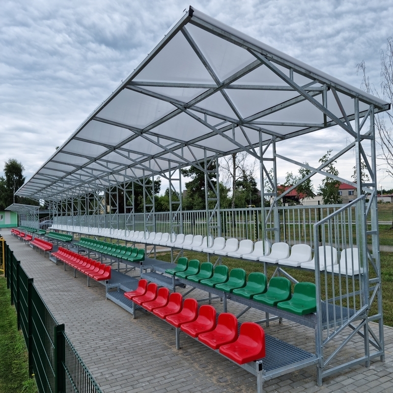 TDF fixed covered grandstand - for use on outdoor playing fields