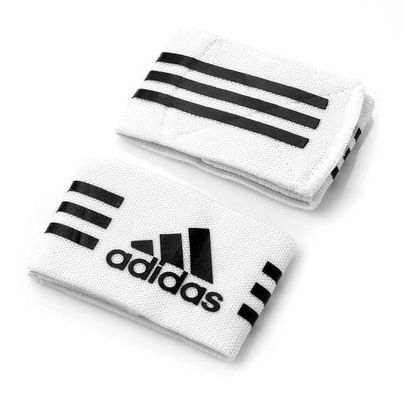 "Adidas" futbolo getrų atraminė juosta, balta (2 vnt.).