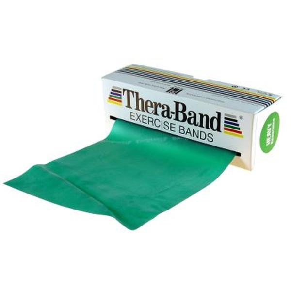 Rehabilitation tape 2.5 m green, strong resistance