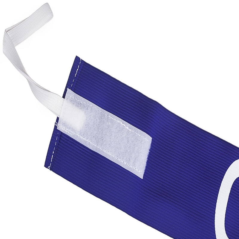 Select captain's armband, blue color