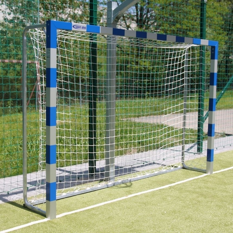 Aluminum handball goals, reinforced, 3x2 m, for mounting in sleeves