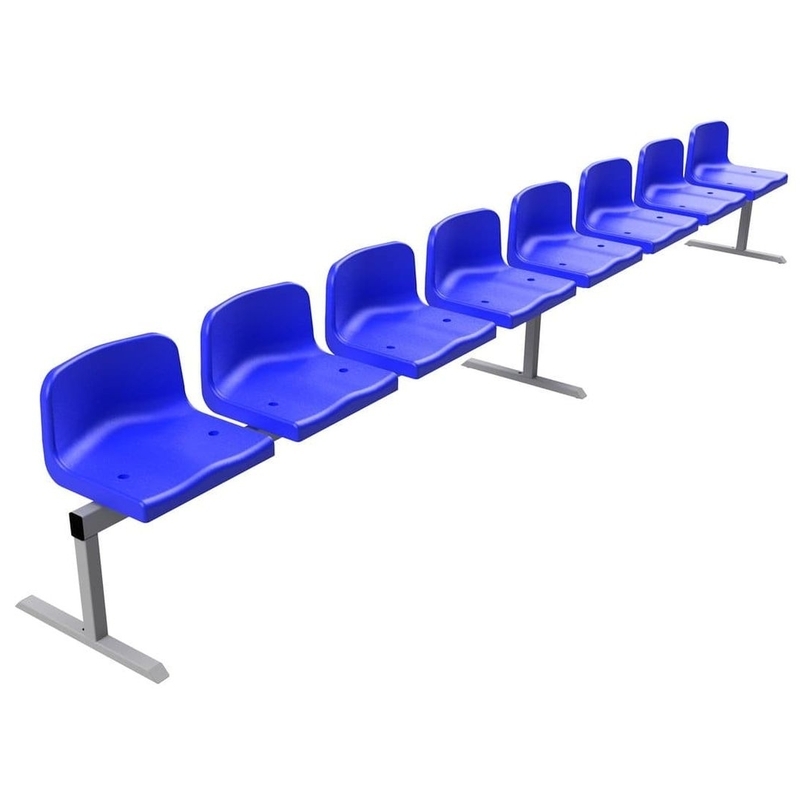 Seats on free-standing structure - free-standing bench