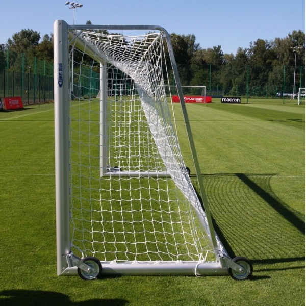 Soccer goals 5 x 2 m, aluminum, mobile