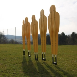 Kippbare Fußball-Trainingswand (5 Figuren)