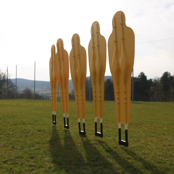 Kippbare Fußball-Trainingswand (5 Figuren)
