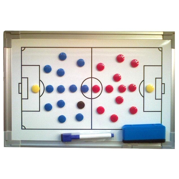 Soccer tactical board, magnetic, 90 x 60 cm