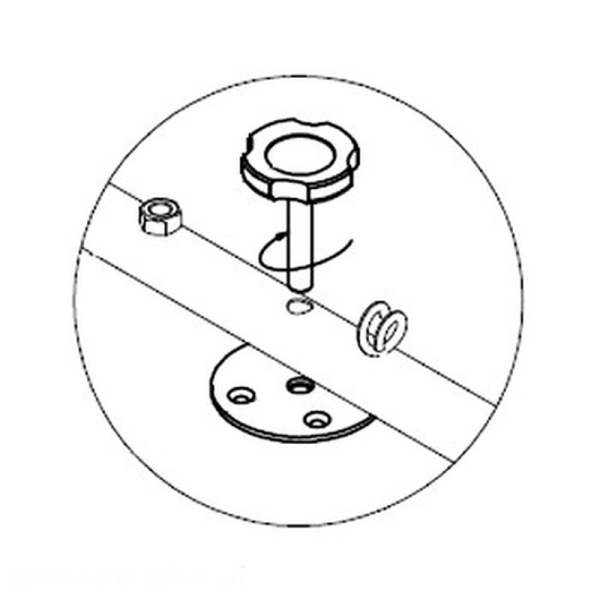 Set of plates for mounting the goal on the sports hall