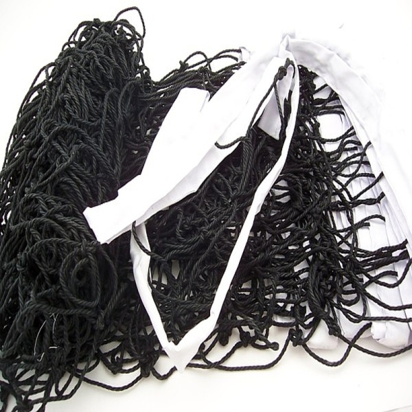 Volleyball training net, PE 2mm, steel cable