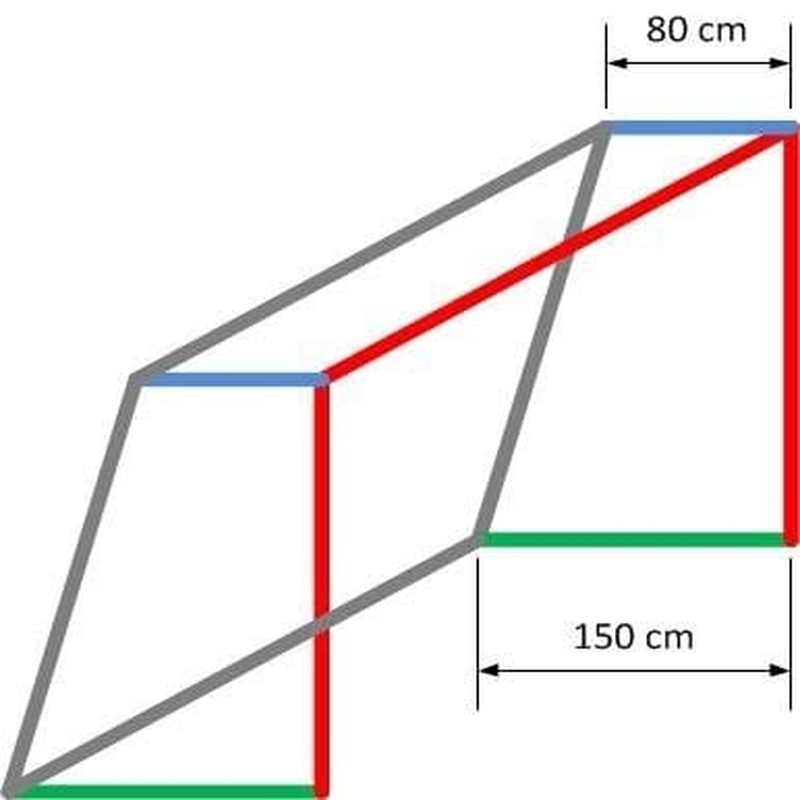 Fotbalové sítě 5,15 x 2,05 m, PP 4 mm