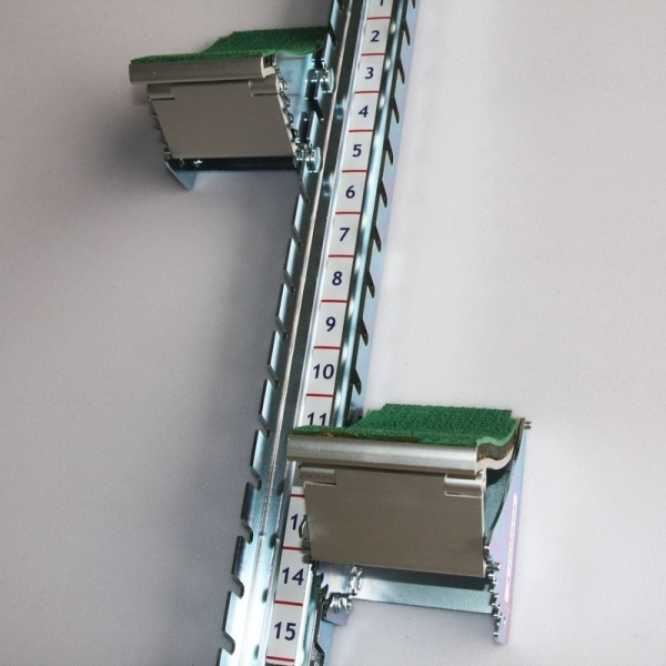 Steel-aluminum starting block, stunt block