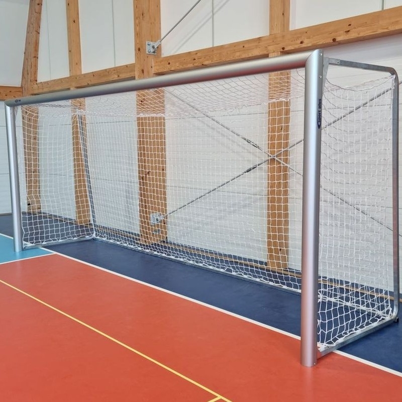 Soccer goals 5 x 2 m, aluminum, portable, oval profile 120/100 mm