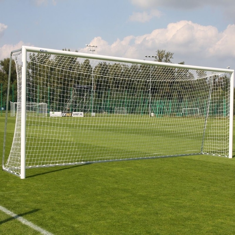 Soccer goals 7.32 x 2.44 m - training, aluminum, portable