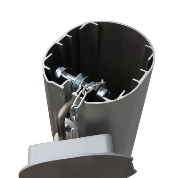 Tennispfosten 120x100 mm Aluminium oval Profi