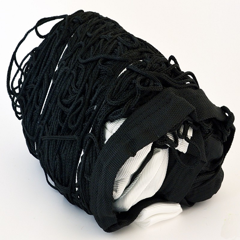 Tennis net black, PE, string thickness 2 mm