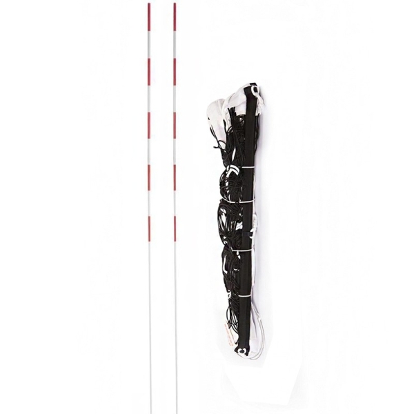 Volleyball net with antenna black, IV ML athletic