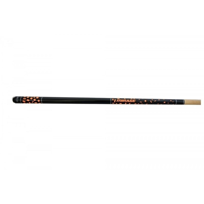 Pool Mirage 2-teiliges Queue 145cm/12mm, Farbe orange