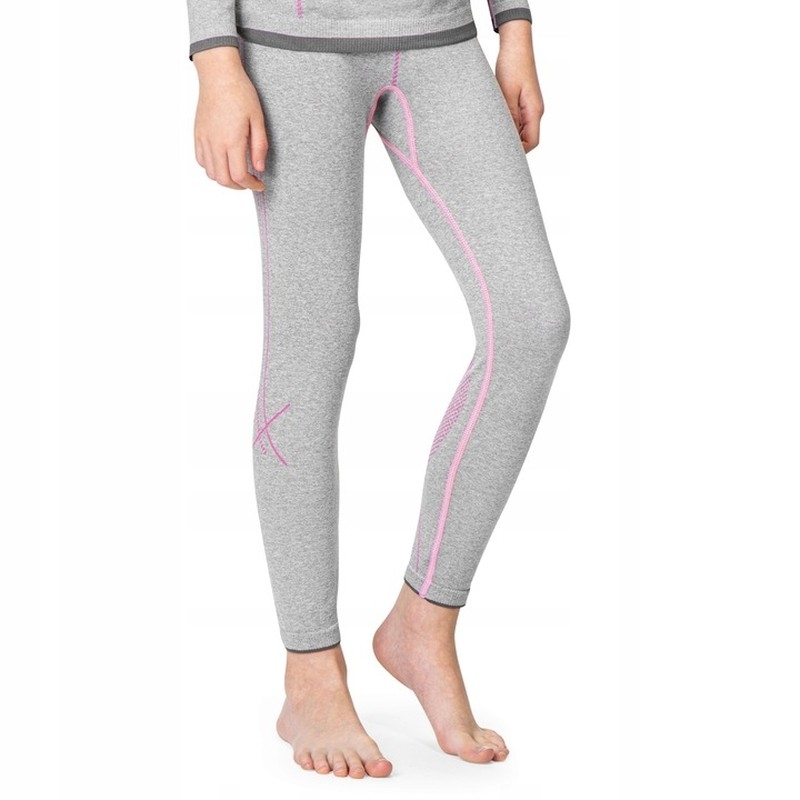 Spokey Kinder-Thermowäsche, 928788, Größe 146/152, Farbe grau/rosa