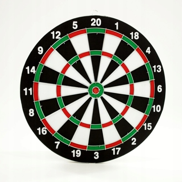 Sisal-Dartscheibe 30 cm + 6 Darts