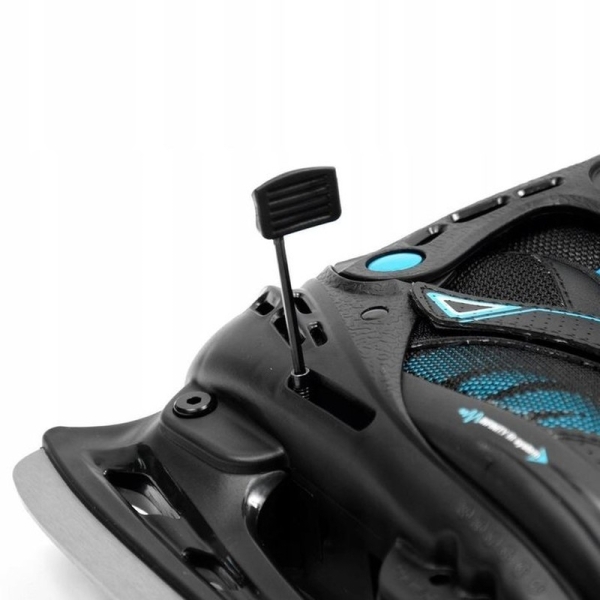 SMJ Zizu Hockey-Schlittschuhe, Größe 35-40, schwarz-blaue Farbe