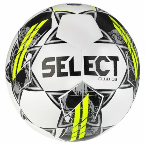 Select Club DB soccer ball, size 5, white-gray-red color