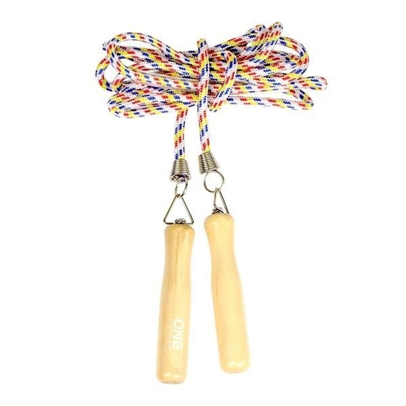 Springseil mit Holzgriffen ONE FITNESS SN01