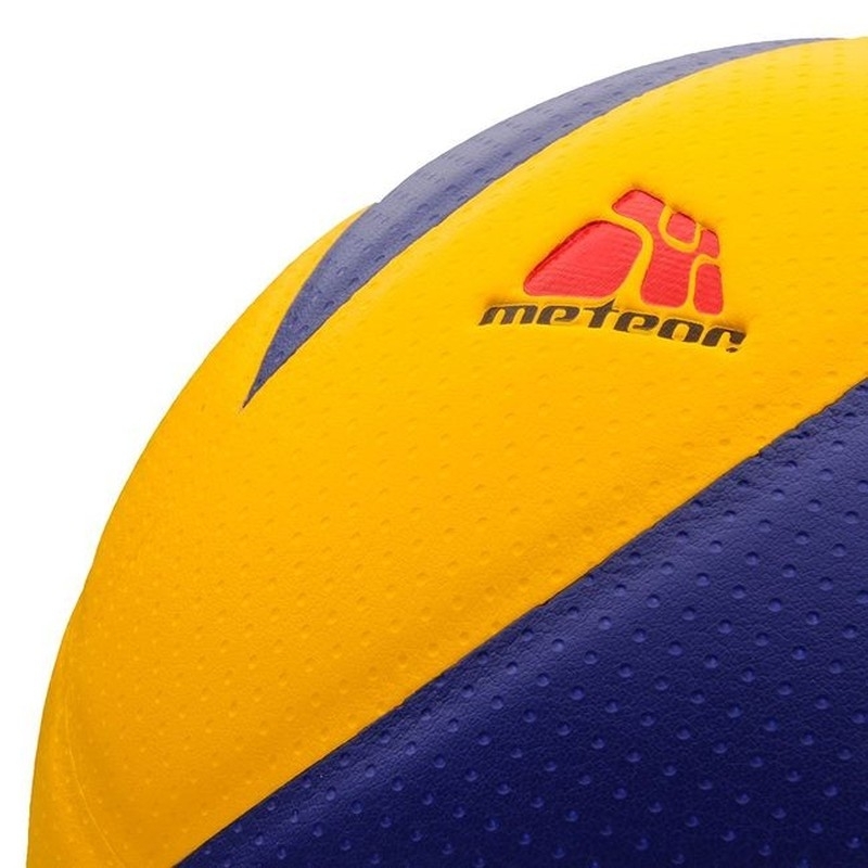 Meteor Chili PU volleyball, size 4, yellow-blue color