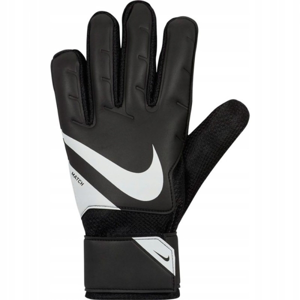 Nike GK Match goalkeeper gloves, size 7, black and white color