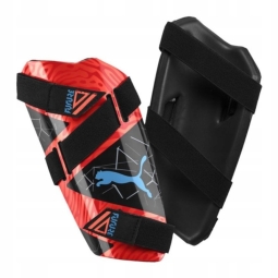 Fotbalové holeně Puma Shinguard, velikost L, barva černo-oranžová