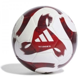 Adidas Tiro League TB Fußball, Größe 5, weinrot-weiße Farbe