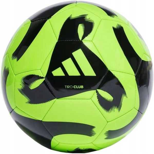 Adidas Tiro Club soccer ball, size 5, green-black color