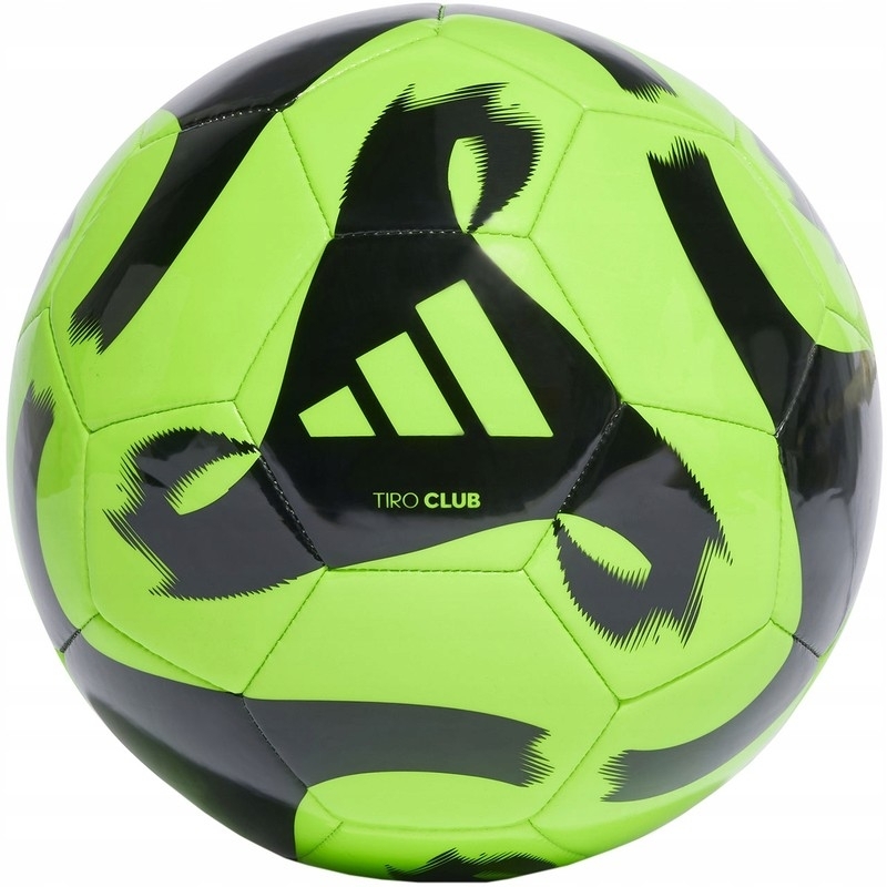 Adidas Tiro Club soccer ball, size 5, green-black color