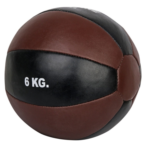 Medicine ball 6 kg, synthetic leather