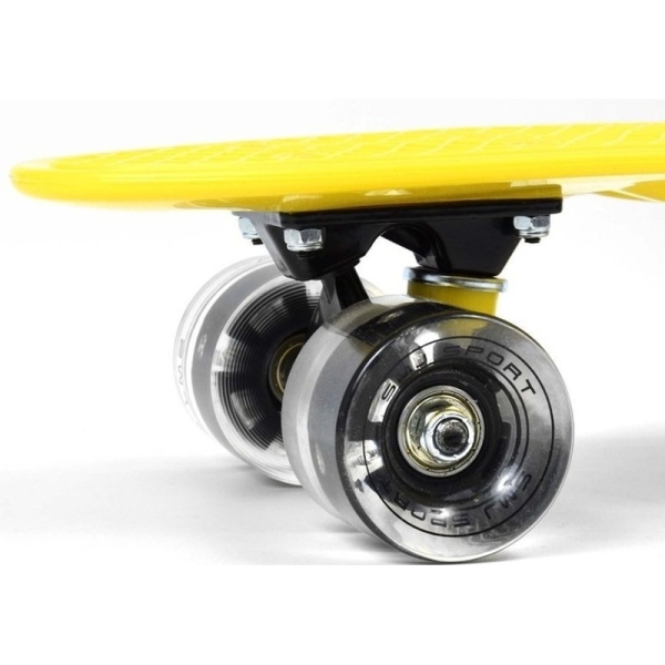 SMJ Fiszka Skateboard, Gelb Sport BS-2206PL LED