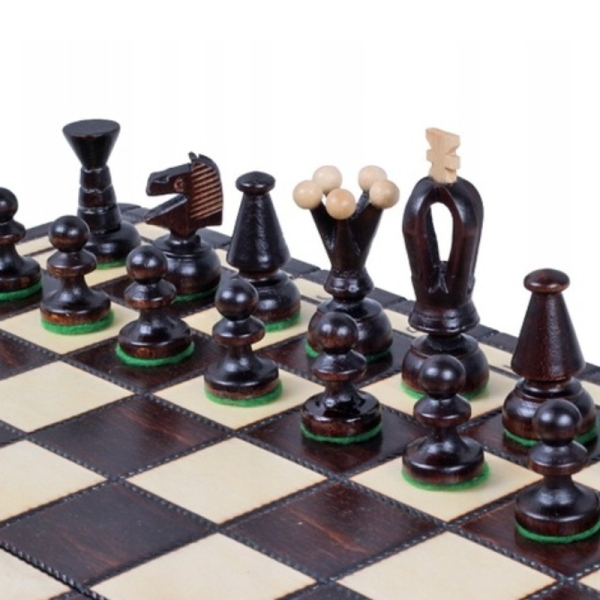 Royal wooden chess, medium - Sunrise Chess & Games