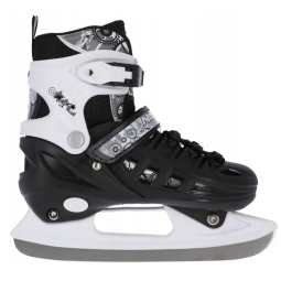 A-l Inline-Skates, Nils Extreme 4-in-1, NH10905, Größe (M) 35-38, Farbe schwarz-weiß