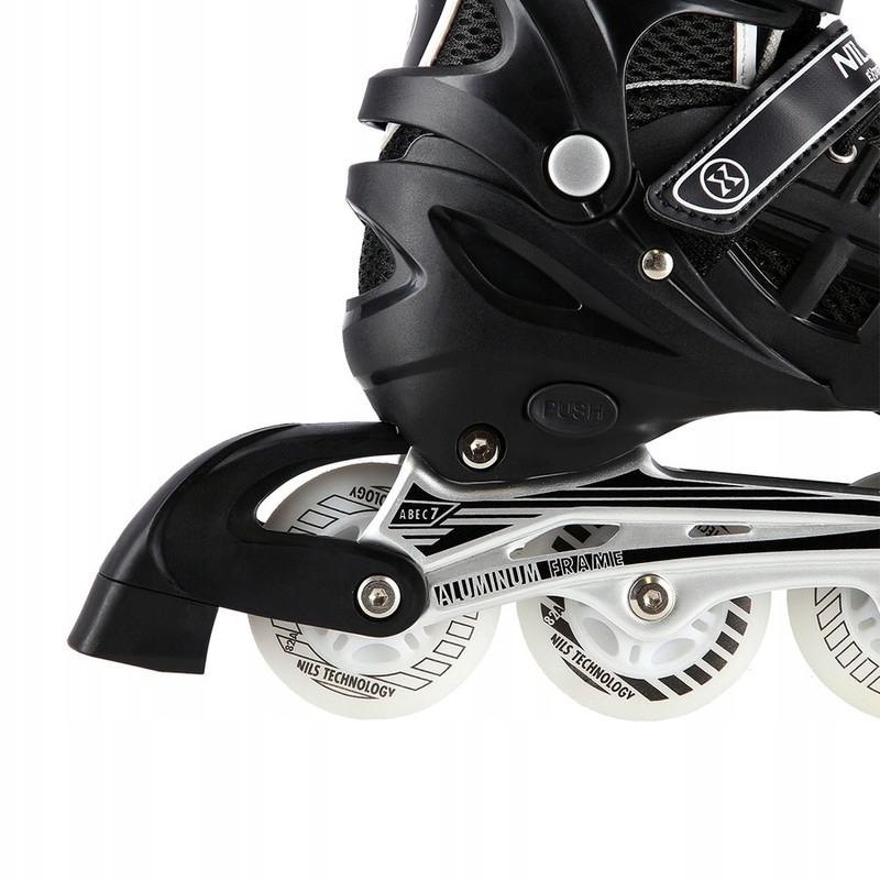 A-l Schlittschuhe, Nils Extreme 4-in-1 LED, NH10905, Größe (M) 35-38, Farbe schwarz