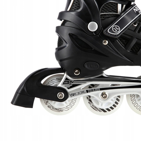 A-l Schlittschuhe, Nils Extreme 4-in-1 LED, NH10905, Größe (M) 35-38, Farbe schwarz