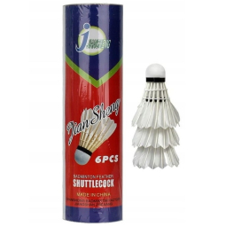 Techman Badminton-Federball, EB003, federleicht weiß