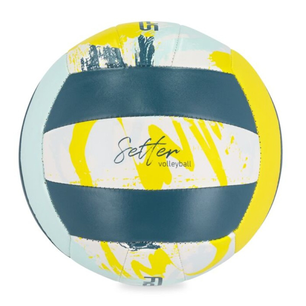 Spokey Setter Volleyball, Größe 5, Farbe blau, marineblau und weiß