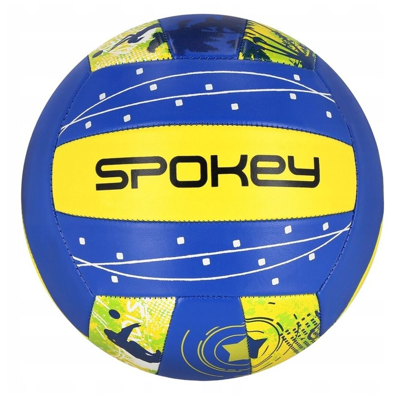 Spokey Libero Volleyball, Größe 5, Farbe gelb-blau