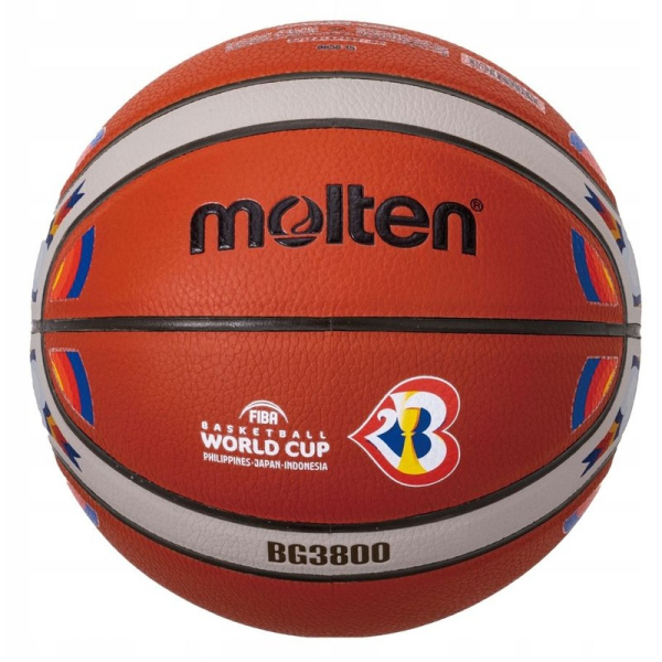 Molten Basketball B7G3800 FIBA World Cup 2023 Replik, Größe 7
