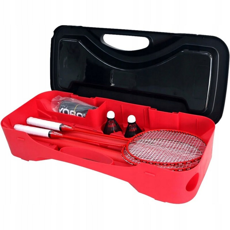 Kayoba Badmintonset - Netz, Schlägerset mit Querruder