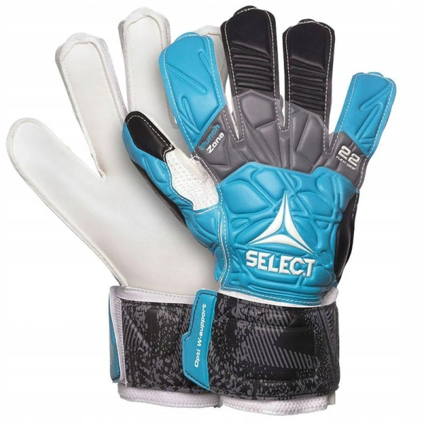 Select 22 Flexi Grip Torwarthandschuhe, blau, schwarz und weiß